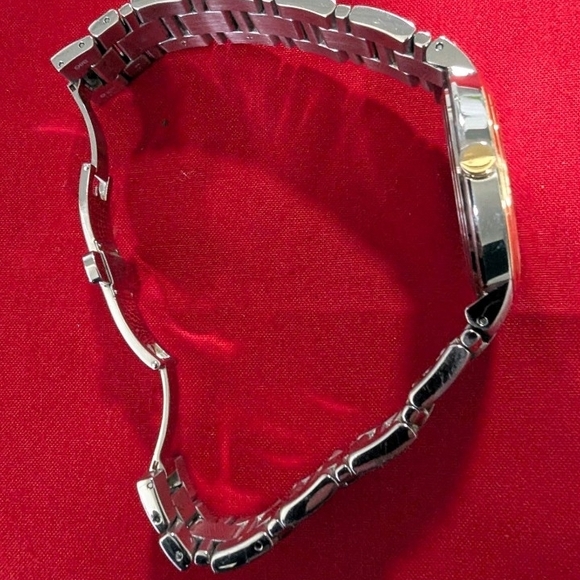 Movado Silver and Gold Watch with Black Dial - Picture 7 of 10